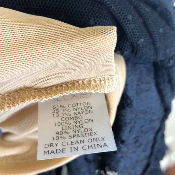 ALEXIS Black Guipure Lace Embroidered Skirt - Picture 7 of 7